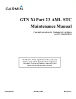 Garmin GTN 6 series Maintenance Manual preview