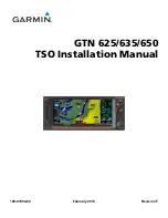 Preview for 1 page of Garmin GTN 625 Installation Manual