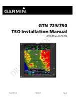 Preview for 1 page of Garmin GTN 725 Installation Manual