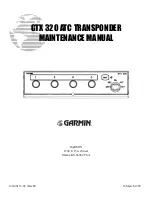 Preview for 1 page of Garmin GTX 320 Maintenance Manual