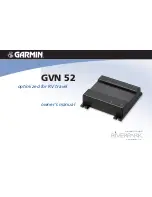 Garmin GVN 52 Owner'S Manual preview