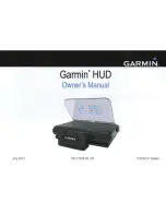 Garmin HUD Owner'S Manual preview