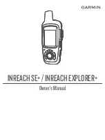 Garmin INREACH EXPLORER+ Owner'S Manual предпросмотр