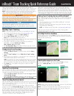 Предварительный просмотр 1 страницы Garmin inReach Team Tracking Quick Reference Manual