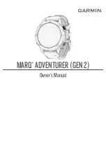 Garmin MARQ ADVENTURER GEN 2 Owner'S Manual preview