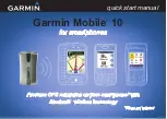 Garmin Mobile 10 Quick Start Manual preview