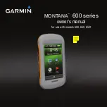 Garmin Montana 600 Series Owner'S Manual preview