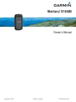 Garmin Montana 610 Owner'S Manual предпросмотр