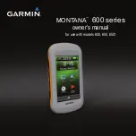 Preview for 1 page of Garmin Montana 650 Owner'S Manual