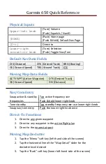 Garmin Montana 650 Quick Reference preview