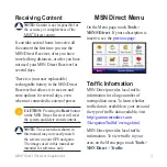 Preview for 5 page of Garmin MSN Direct Receiver Owner'S Manual Supplement