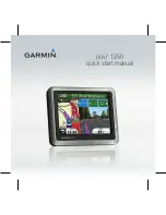 Garmin nuvi 1250 Quick Start Manual preview