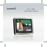 Garmin nuvi 1250 Quick Start Manual preview