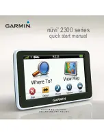 Preview for 1 page of Garmin NUVI 2300 series Quick Start Manual