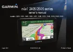 Garmin nuvi 2455LMT Owner'S Manual preview