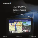 Preview for 1 page of Garmin nuvi 2585TV Owner'S Manual