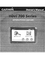 Garmin Nuvi 700 Series Owner'S Manual preview