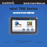 Garmin Nuvi 710 Quick Start Manual preview