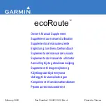 Garmin Nuvi 755T - Automotive GPS Receiver Owner'S Manual Supplement preview