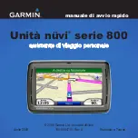 Garmin nuvi 800 series Manuale Di Avvio Rapido preview