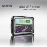 Garmin nuvi 805 series Owner'S Manual preview