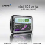 Garmin nuvi 855 Quick Start Manual предпросмотр