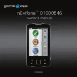 Garmin nuvifone 01000846 Owner'S Manual предпросмотр