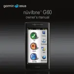 Garmin nuvifone G Owner'S Manual preview