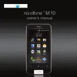 Предварительный просмотр 1 страницы Garmin nuvifone M10 Owner'S Manual