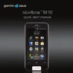 Garmin nuvifone M10 Quick Start Manual предпросмотр