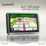 Garmin NVI 1300 Quick Start Manual preview