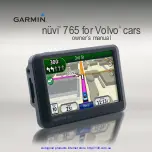 Garmin NVI 765 Owner'S Manual preview