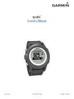 Garmin quatix Owner'S Manual предпросмотр