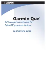 Garmin Que Application Manual preview