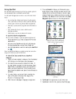 Preview for 14 page of Garmin Que Application Manual