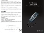 Preview for 1 page of Garmin RF Remote Owner'S Manual
