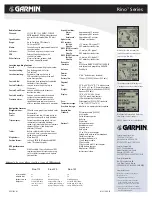 Preview for 2 page of Garmin RINO 110 - Hiking GPS Receiver Specification