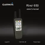 Garmin Rino 650 Owner'S Manual preview