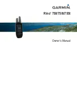 Preview for 1 page of Garmin Rino 750t Owner'S Manual