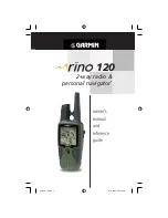 Garmin RINO120 Owner'S Manual And Reference Manual preview