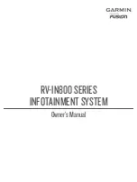 Garmin RV-IN800 Series Owner'S Manual preview