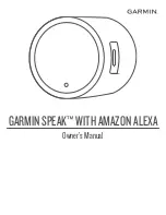 Предварительный просмотр 1 страницы Garmin Speak with Amazon Alexa Owner'S Manual