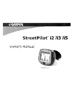 Preview for 1 page of Garmin StreenPilot i2 Owner'S Manual