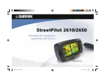 Garmin STREETPILOT 2610 Operating Instructions Manual preview