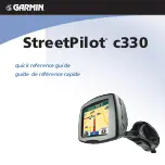 Garmin StreetPilot c300 Quick Reference Manual preview