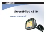 Garmin StreetPilot c310 Owner'S Manual preview