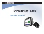 Garmin StreetPilot c340 Owner'S Manual preview