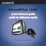 Preview for 1 page of Garmin StreetPilot c340 Quick Reference Manual