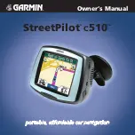 Preview for 1 page of Garmin StreetPilot c510 Owner'S Manual