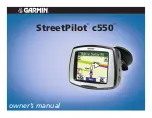 Garmin StreetPilot c550 Owner'S Manual preview